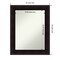 Amanti Art Non-Beveled Wood Wall Mirror, Portico Espresso Frame